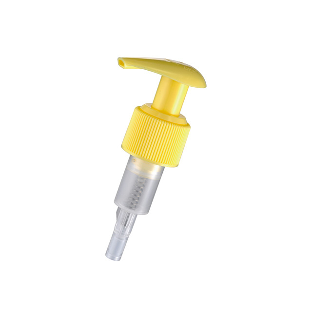 Yellow Durable Skin Care Lotion Pump